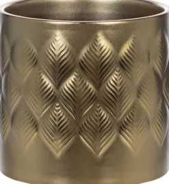 Wazony, Doniczki I Kosze Na Kwiaty*CN-164 Doniczka ceramiczna Konti 10 (złoty)