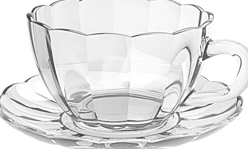Szkło Stołowe*CN-202 Filiżanka ze spodkiem Tulip 245 ml