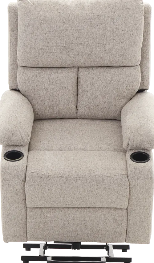 Fotele Wypoczynkowe*CN-187 Fotel elektryczny relax z funkcją ułatwiania wstawania Calio 27 (latte)