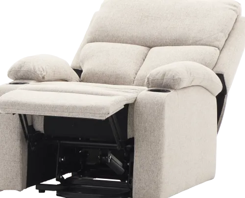 Fotele Wypoczynkowe*CN-187 Fotel elektryczny relax z funkcją ułatwiania wstawania Calio 27 (latte)