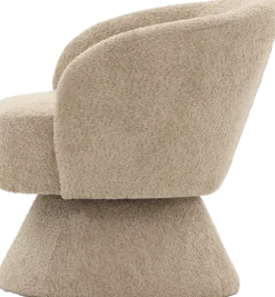 Fotele Wypoczynkowe*CN-259 Fotel obrotowy Lizbona 29 (boucle cappuccino)
