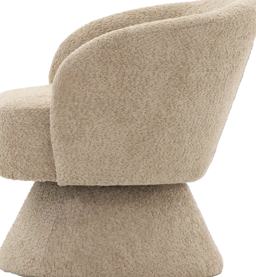 Fotele Wypoczynkowe*CN-259 Fotel obrotowy Lizbona 29 (boucle cappuccino)