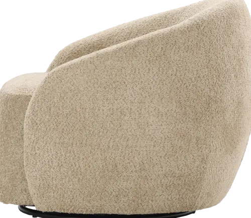 Fotele Wypoczynkowe*CN-272 Fotel obrotowy Purro 33 (boucle cappuccino)