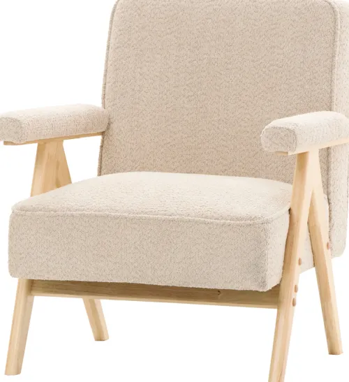 Fotele Wypoczynkowe*CN-220 Fotel Vintage 25 (boucle beżowy)