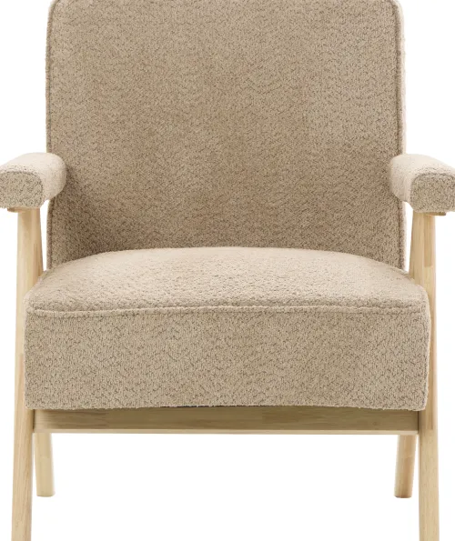 Fotele Wypoczynkowe*CN-220 Fotel Vintage 25 (boucle cappuccino)