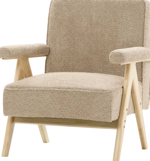 Fotele Wypoczynkowe*CN-220 Fotel Vintage 25 (boucle cappuccino)