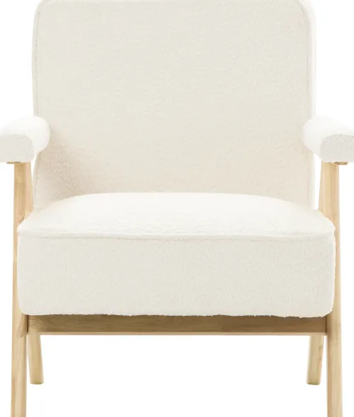 Fotele Wypoczynkowe*CN-220 Fotel Vintage 25 (boucle kremowy)