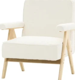 Fotele Wypoczynkowe*CN-220 Fotel Vintage 25 (boucle kremowy)