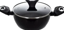 Patelnie I Garnki*PL-2 Garnek z pokrywką Valdinox czarny (śr.20cm)
