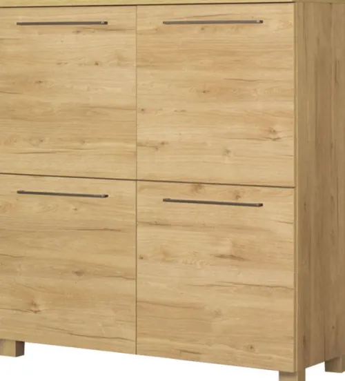 Komody|Komody Z Drzwiczkami*Bodzio Komoda 4-drzwiowa Panama (dąb Soma ciemny)