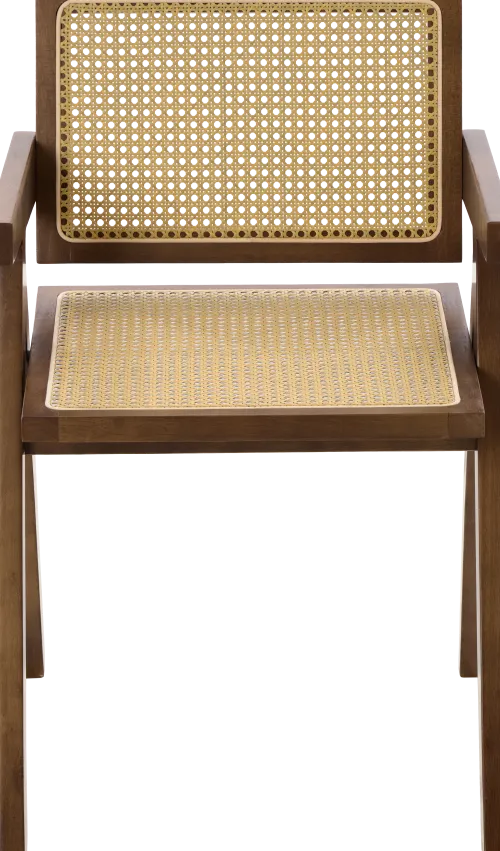 Krzesła Do Jadalni*CN-232 Krzesło drewniane Nerivo 41 (rattan/orzech)