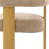 Krzesła Do Jadalni*CN-280 Krzesło drewniane Velu 43 (boucle cappuccino/jasne drewno)
