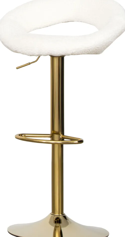 Krzesła Barowe (Hokery)*CN-88 Krzesło-hoker ROJAL (kremowy/złoty)