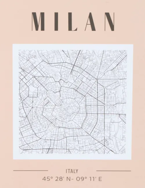 Dekoracje - Ozdoby*CN-265 Książka dekoracyjna City Books 3 Milan