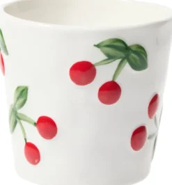 Kubki, Filiżanki I Miski*CN-200 Kubek Cherry 163 (biały w wiśnie)