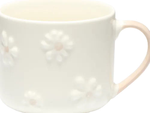 Kubki, Filiżanki I Miski*CN-255 Kubek Daisy 146 (biały/różowy)