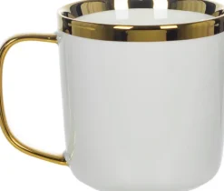 Kubki, Filiżanki I Miski*PL-10 Kubek Sammy (biały/złoty)