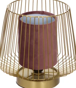 Lampki Nocne, Lampiony I Świece*CN-159 Lampa Miranda (złoty/różowy)