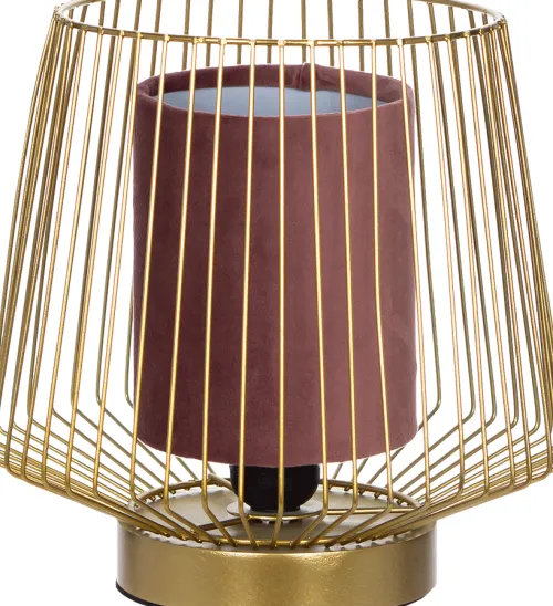 Lampki Nocne, Lampiony I Świece*CN-159 Lampa Miranda (złoty/różowy)