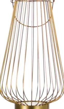 Lampki Nocne, Lampiony I Świece|Latarenki Do Salonu*CN-6 Lampion duży Marilena (złoty)