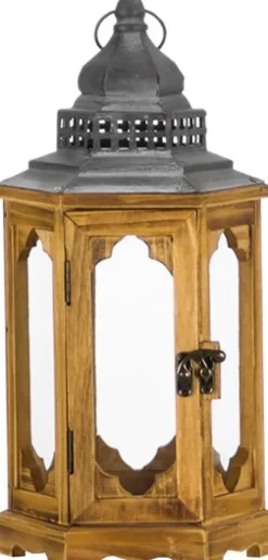 Lampki Nocne, Lampiony I Świece|Latarenki Do Salonu*CN-6 Lampion mały Dori (drewno)