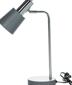 Lampki Nocne, Lampiony I Świece*CN-101 Lampka na biurko Boston 6 (szaro/srebrny)
