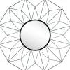 Lustra|Lustra Okrągłe*CN-17 Lustro metalowe (czarny)