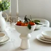 Dekoracje - Ozdoby*CN-216 Miska ceramiczna na nóżce Pearl 17