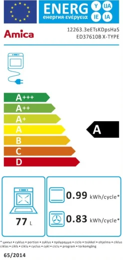Sprzęt Agd Do Kuchni|Dodatki Do Kuchni*Amica Piekarnik do zabudowy ED37610B X-TYPE