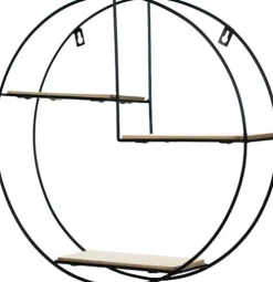Półki Ścienne*CN-101 Półka metalowa Ravia 5 (czarny)