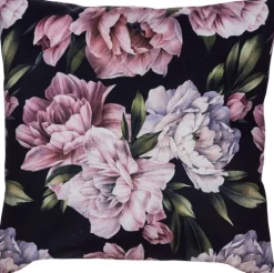 Poszewki Na Poduszki 45X45|Poduszki I Poszewki*CN-55 Poszewka Peony 117 (czarna w kwiaty)