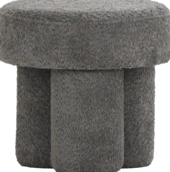 Pufy Tapicerowane|Pufy I Siedziska*CN-248 Puf Grzybek (boucle grafit)