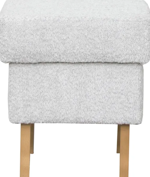 Pufy Tapicerowane|Pufy I Siedziska*Bodzio Puf Sewilla (boucle szary)