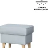 Pufy Tapicerowane|Pufy I Siedziska*Bodzio Puf Sewilla (elegantis jasny szary)