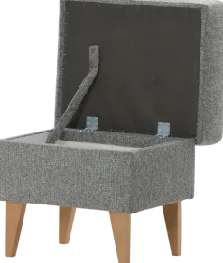 Pufy Tapicerowane*Bodzio Puf Sewilla (rojal szary)
