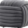 Pufy Tapicerowane*CN-101 Puf Wool 24 (grafit)