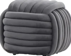 Pufy Tapicerowane*CN-101 Puf Wool 24 (grafit)