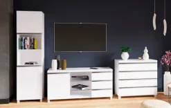 Meble Do Salonu*Bodzio Salon - kolekcja Aga (biały połysk)