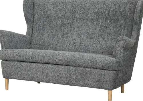 Sofy I Kanapy|Sofy Nierozkładane*Bodzio Sofa 2-osobowa Werina (boucle grafit)