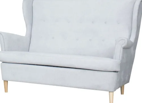 Sofy I Kanapy|Sofy Nierozkładane*Bodzio Sofa 2-osobowa Werina (diamentowy jasny szary)