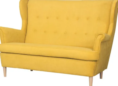 Sofy Nierozkładane*Bodzio Sofa 2-osobowa Werina (diamentowy miód)