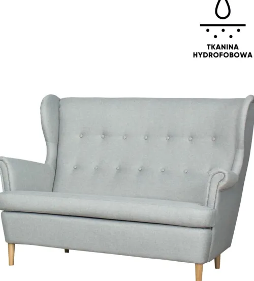 Sofy I Kanapy|Sofy Nierozkładane*Bodzio Sofa 2-osobowa Werina (elegantis jasny szary)