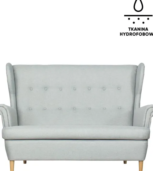 Sofy I Kanapy|Sofy Nierozkładane*Bodzio Sofa 2-osobowa Werina (elegantis jasny szary)