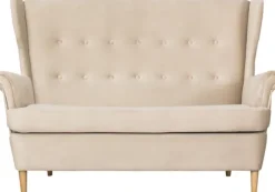 Sofy I Kanapy|Sofy Nierozkładane*Bodzio Sofa 2-osobowa Werina (plusz beż)