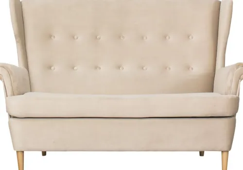 Sofy I Kanapy|Sofy Nierozkładane*Bodzio Sofa 2-osobowa Werina (plusz beż)