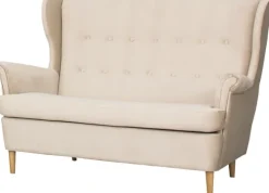 Sofy I Kanapy|Sofy Nierozkładane*Bodzio Sofa 2-osobowa Werina (plusz beż)