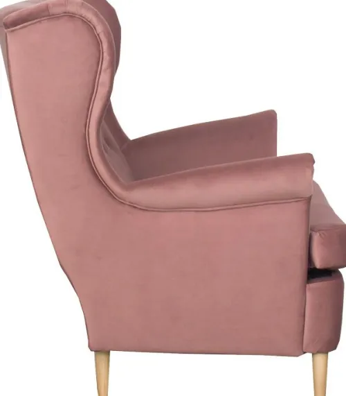 Sofy I Kanapy|Sofy Nierozkładane*Bodzio Sofa 2-osobowa Werina (plusz brudny róż)