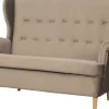 Sofy I Kanapy|Sofy Nierozkładane*Bodzio Sofa 2-osobowa Werina (plusz brąz)