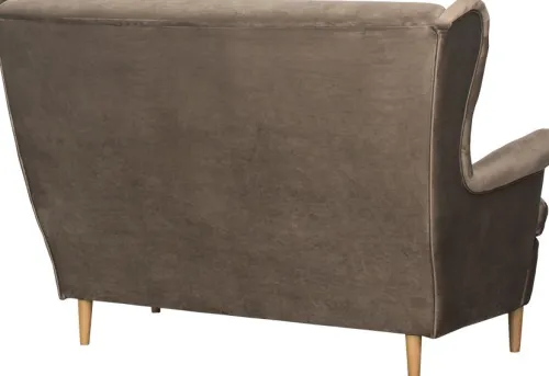 Sofy I Kanapy|Sofy Nierozkładane*Bodzio Sofa 2-osobowa Werina (plusz brąz)