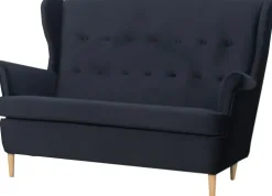 Sofy I Kanapy|Sofy Rozkładane*Bodzio Sofa 2-osobowa Werina (plusz czarny)